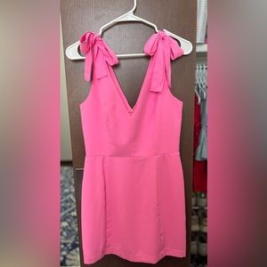 Amanda Uprichard Allora Dress - Shocking Pink